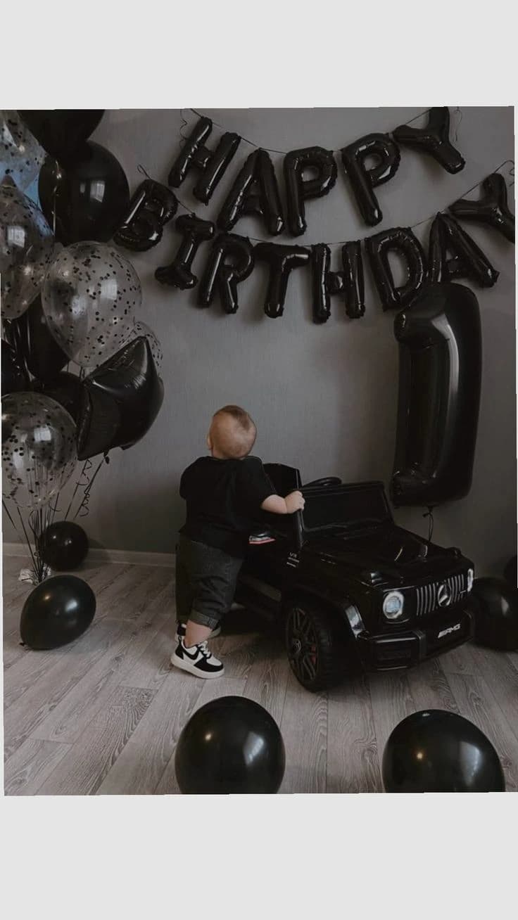 Happy Birthday Balloon Banner