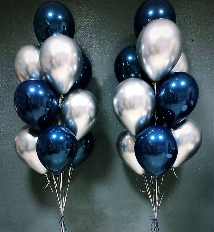 Chrome Silver Latex 12 inch