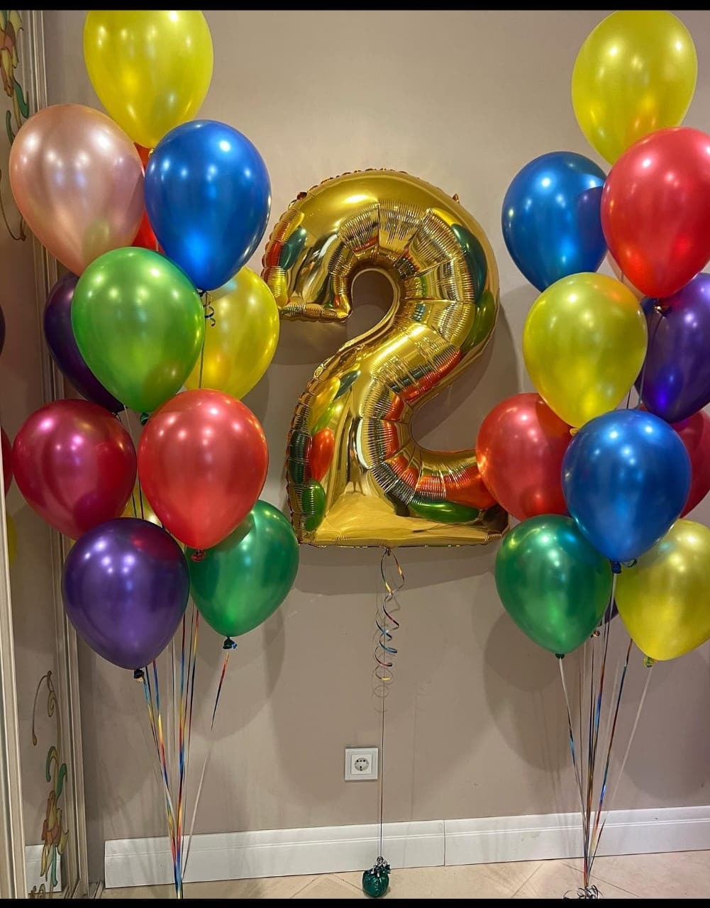 Gold Number Balloon 40 inch